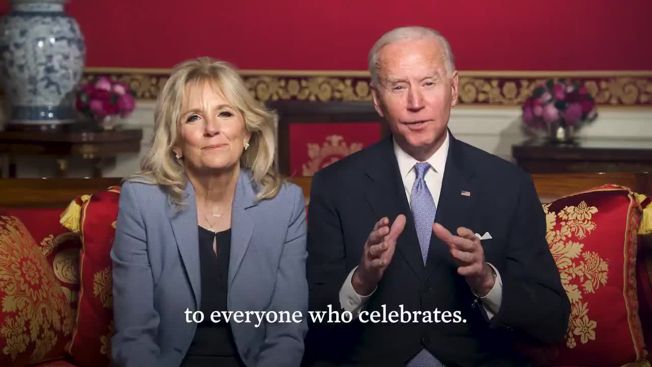 Kết quả hình ảnh cho   Vợ chồng Tổng thống Joe Biden chúc Tết Tân Sửu