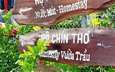 Check in những bảng hiệu đẹp ở đảo Thiềng Liềng